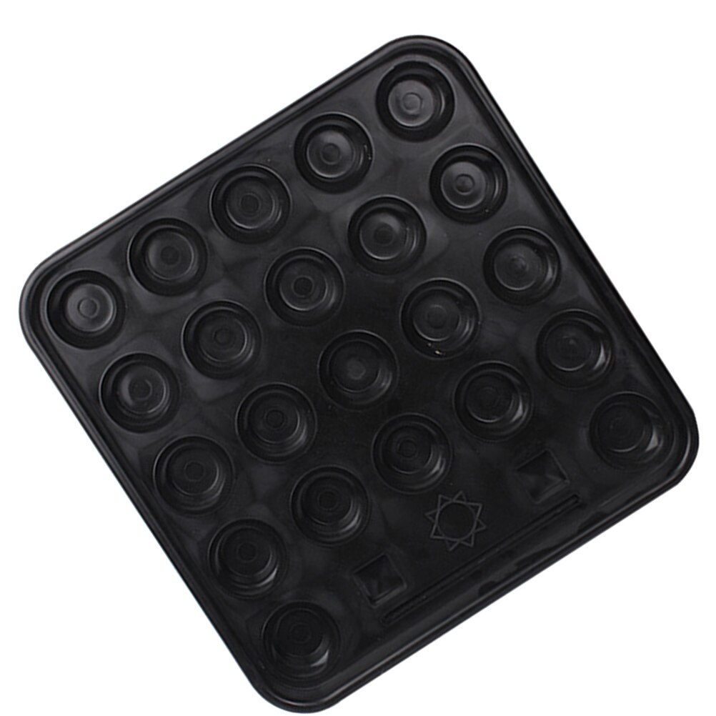 Plastik pool kuglebærende bakke til komplet sæt standard billardkugler poolbord tilbehør hjemmeklubben (sort)