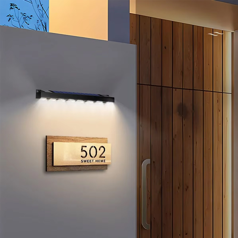 4/6/8LED zonne-wandlamp lamp op zonne-energie buiten waterdichte tuinverlichting balkon trap hek sfeer decorverlichting