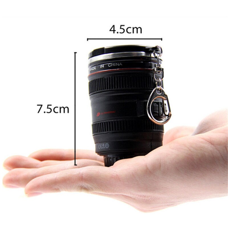 450ml SLR Camera 70-200 Camera Lens Mug Coffee Mug With Lid Fantastic Stainless Steel Milk Caneca Lente Drinkware Cups: Clear