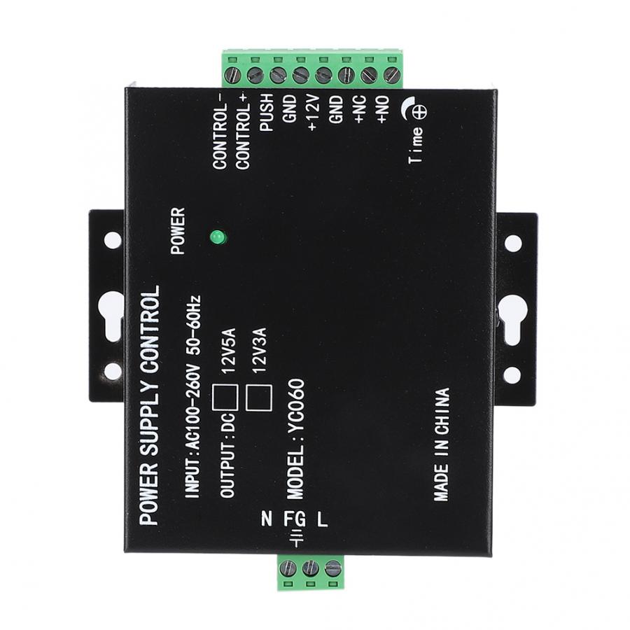 12V 3A Door Entrance Guard System Access Control Power Supply Black 100-260V