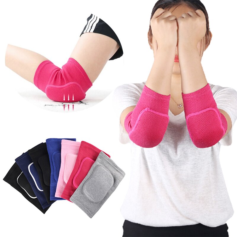 Elastische Ellenbogenschützer Verdickter Schwamm Ellenbogen Knieschützer Schutz Basketball Volleyball Sport Armmanschette Pad Erwachsene freundlicher