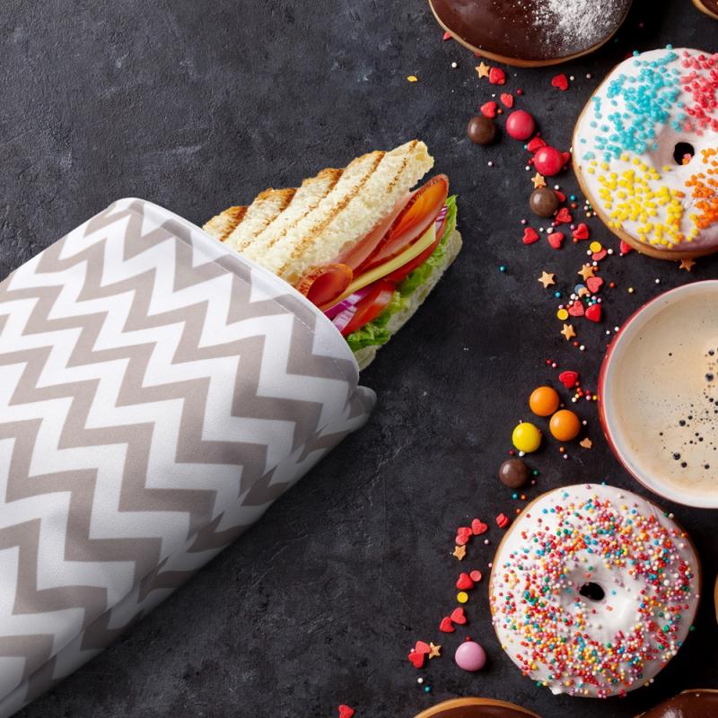 3Pcs/Set Lunch Bag Reusable Sandwich Bag Snack Bag Lunch Box With Zipper Washable Food Safety BPA Free Eco-friendly Waterproof