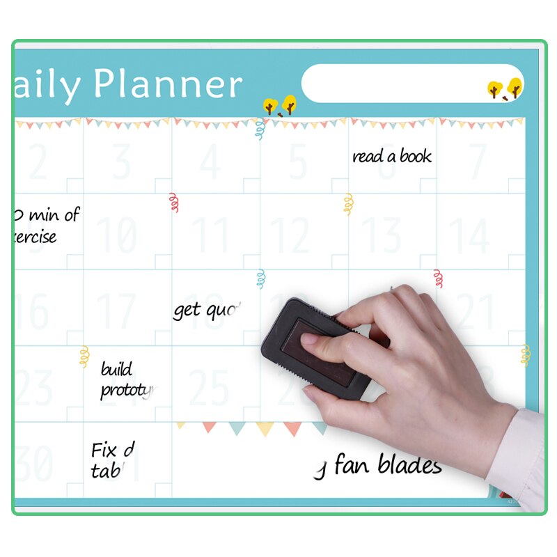 42X30Cm Magnetische Kruidenier Lijst Uitwisbare Kalender Whiteboard Schrijven Message Boards Maandelijkse Planner Koelkast Magneet Voor Koelkast