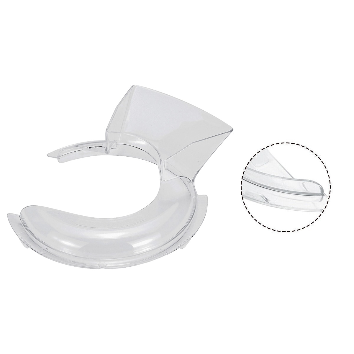 Replacement Pouring Shield Splash Guard for KitchenAid 4.5/5QT Stand Mixers KSM500PS KSM450 Anti-pouring Shield