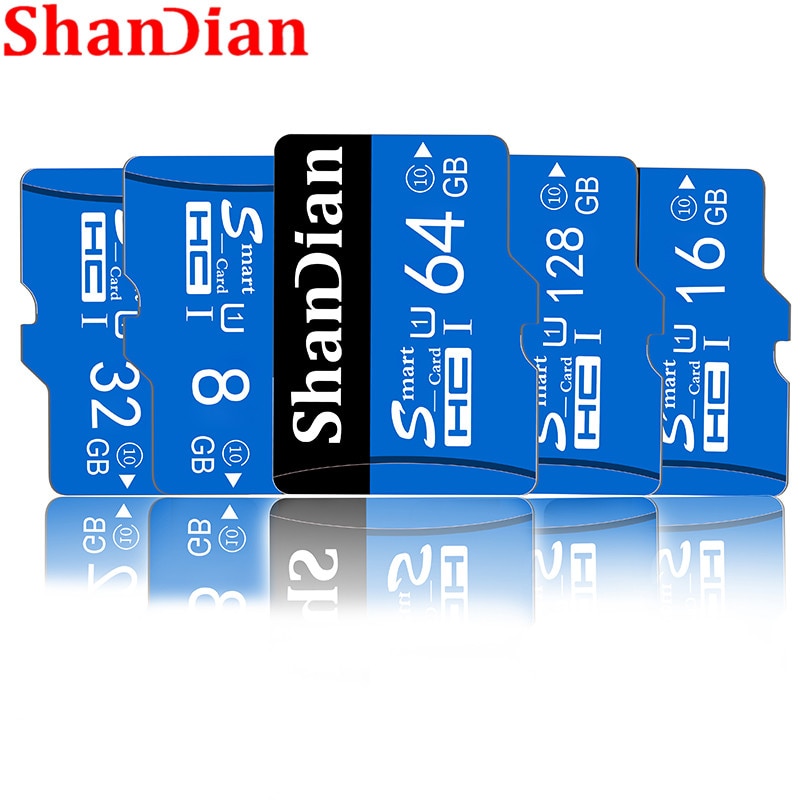 Shandian Orignal Class10 Micro Sd Geheugenkaart 32 Gb 16 Gb Micro Sd Kaart Cartao De Memoria 64 Gb 128 Gb Geheugen tf-Kaart Met Adapter