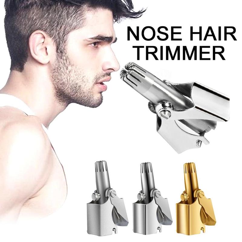 nose Manual Washing Nose Trimmer Device Mechanical Hair Nose Shaving Trimmer W0U8