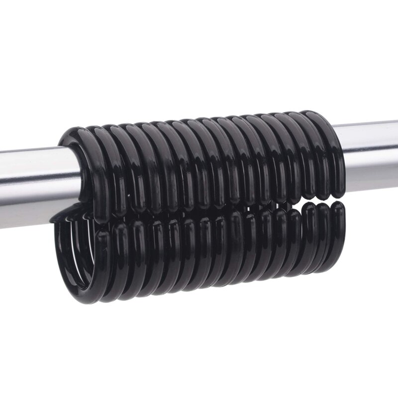 24 Pcs Douchegordijn Ringen Plastic Douchegordijn Haken Voor Badkamer Douche Staaf