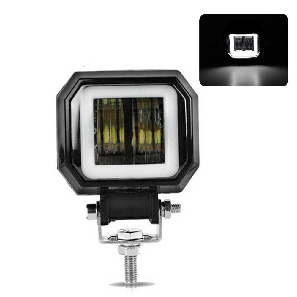 3INCH 20W LED WORK LIGHT SPOT DRIVING FOG LIGHTS HEADLIGHT CAR SUV BOAT WAGON PICKUP CAMPER MOTORCYCLE 12V 24V AUXILIARY LIGHT: 1X SQUARE WHITE