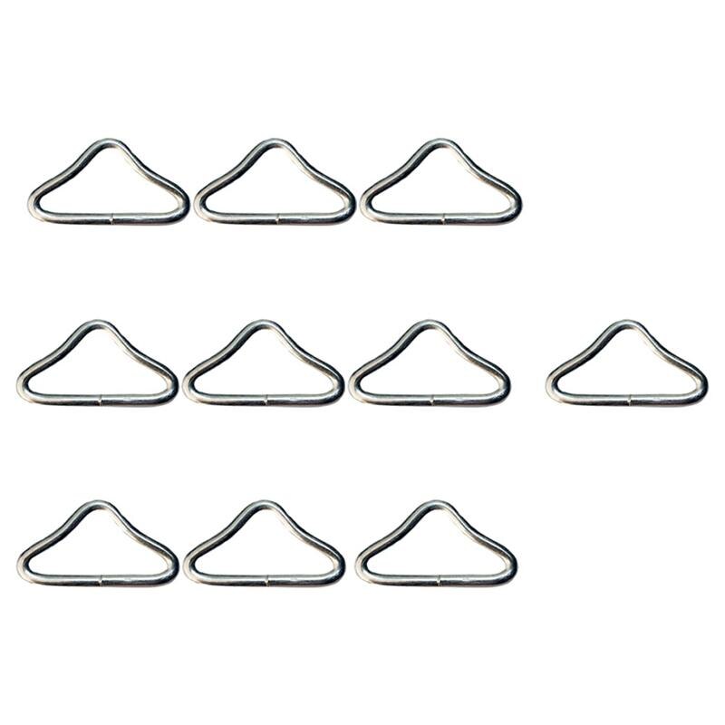 30Pcs Metal Rvs Driehoek Ringen Gesp Loop Ring V-Ringen Bandjes Trampoline Mat Onderdelen Vervanging Reparatie Levert