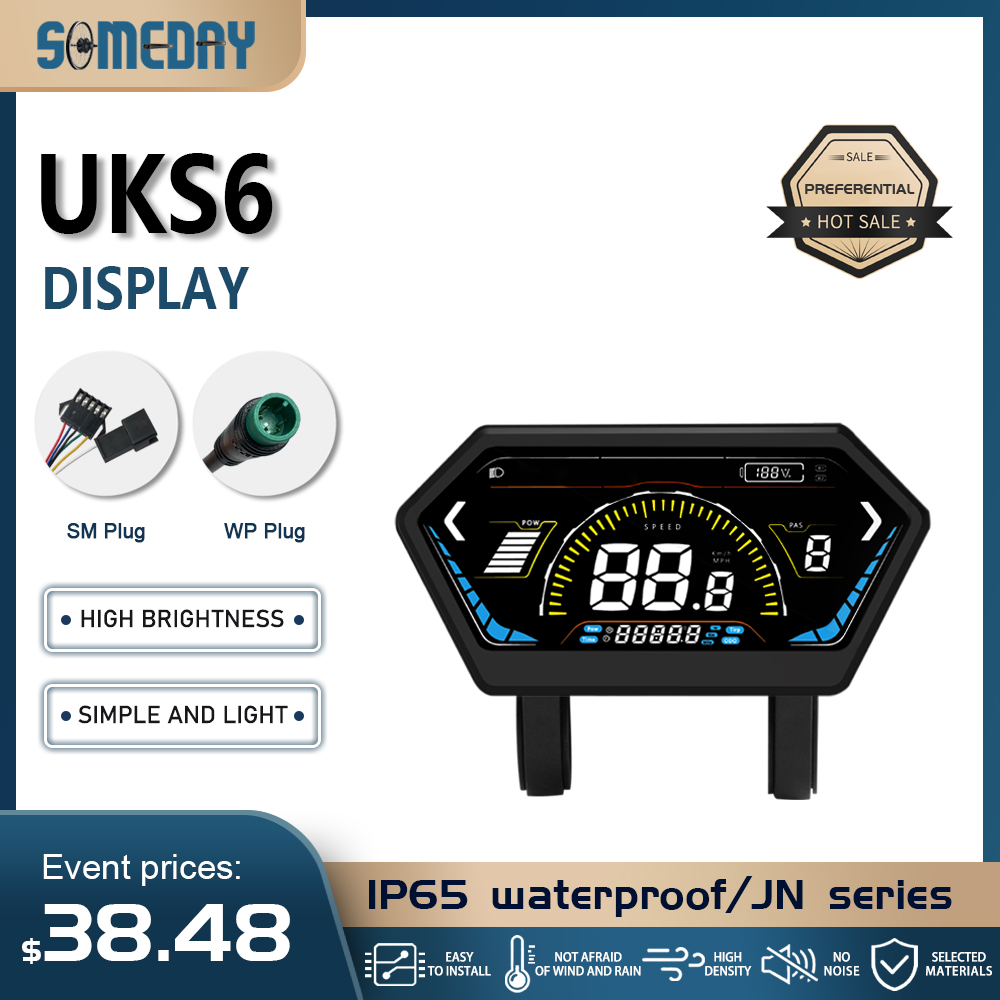 48-72V Ebike LCD-scherm Kleur elektrische fietsdisplay UKS6 borstelloze controllerkit Elektrische controller Fietsaccessoires