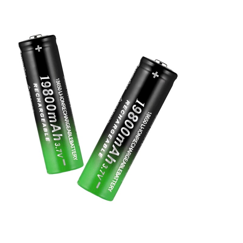 Batería de iones de litio para linterna LED o dispositivos electrónicos, batería recargable de 18650 mah, 19800 V, novedad de 3,7
