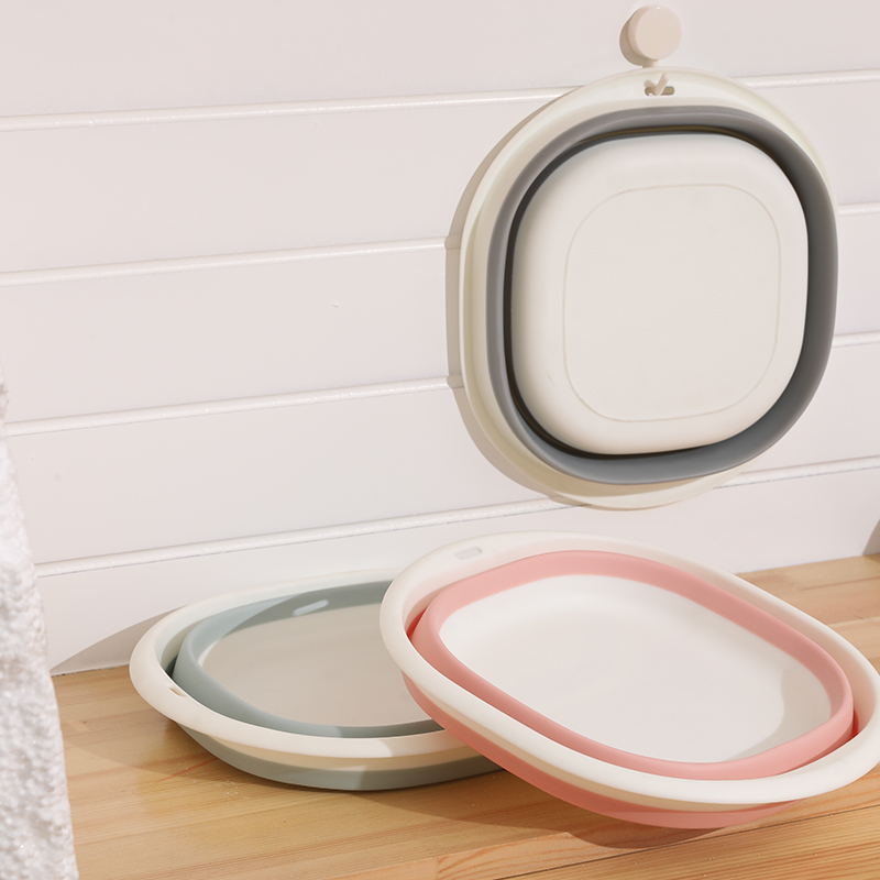 Protable Foldable Washbasin Bath Tub Folding Non-Slip Kid Shower Bathtub Bathroom Accessories Folding Storage Basket Wash Basin