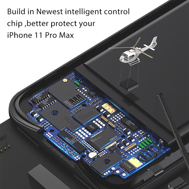 5000 mah powerbank batterijhoes voor iphone 11 pro max ultradunne outdoor snellader powerbankhoes voor iphone 11