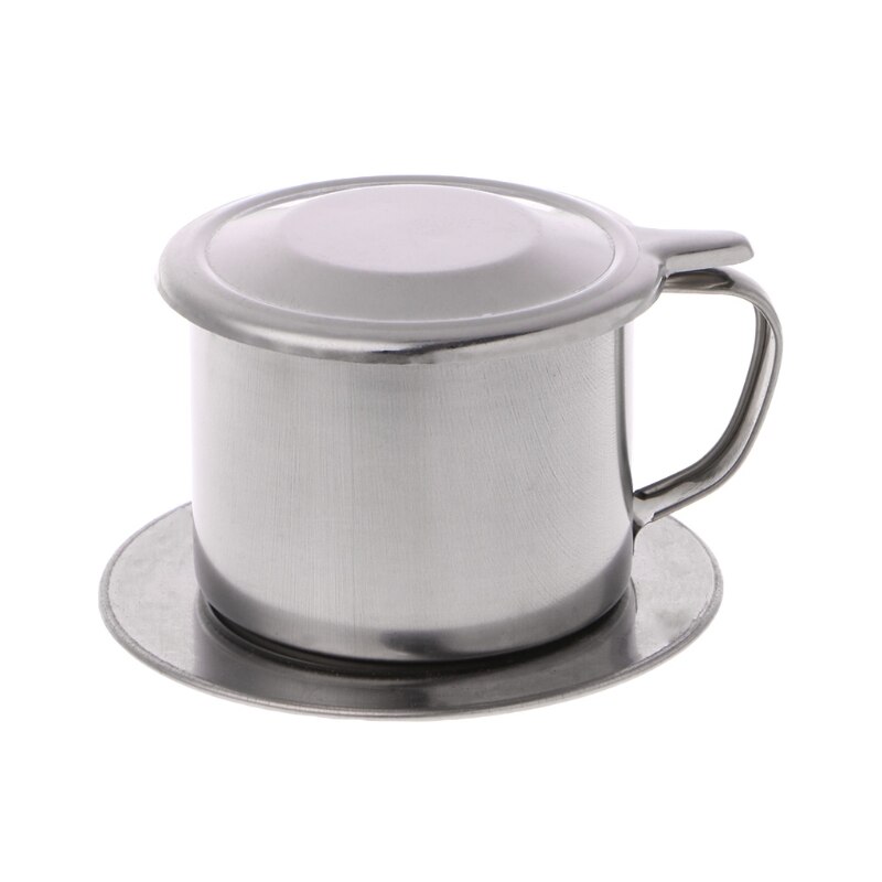 Vietnamese Coffee Filter Stainless Steel Maker Pot Infuse Cup Serving Delicious: L