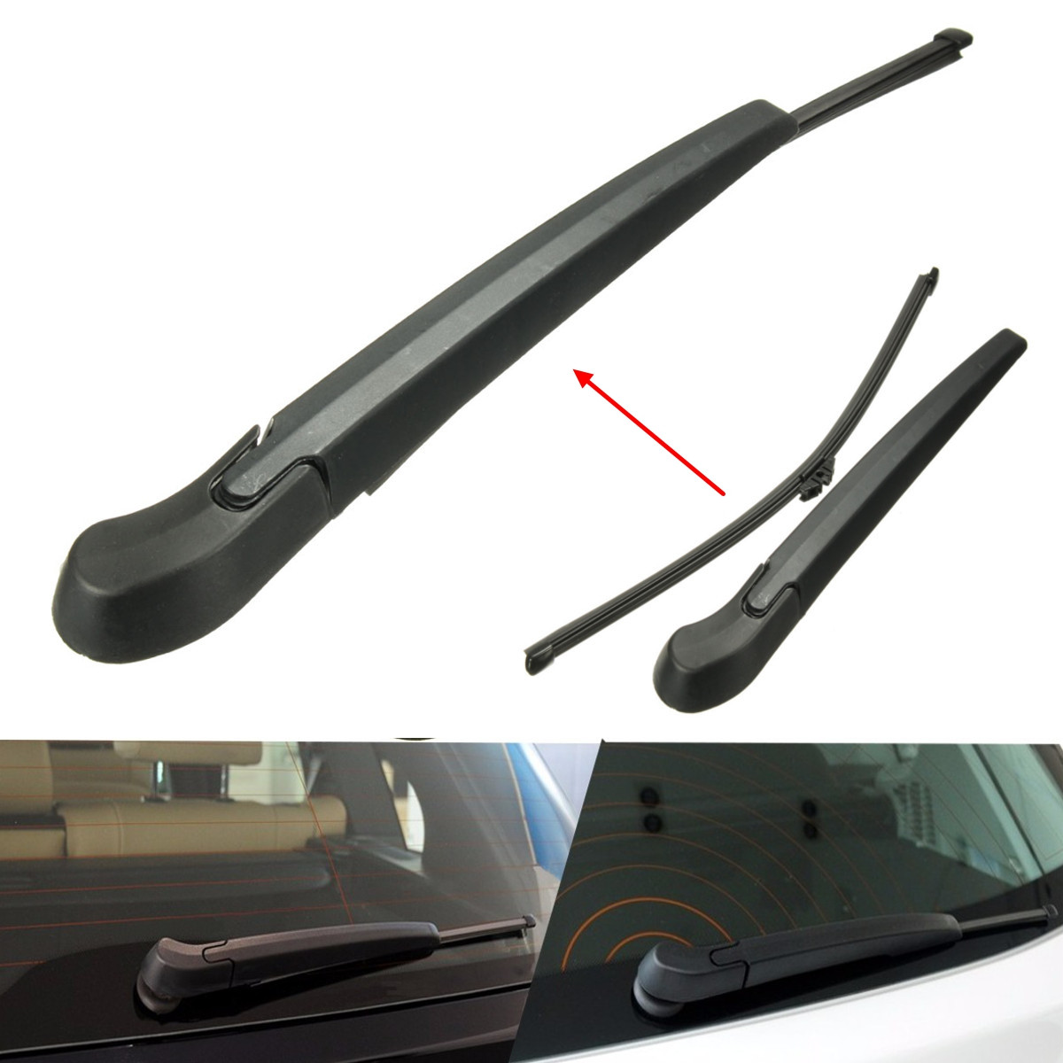 Car Rear Window Windshield Wiper Arm & Blade Complete Replacement LST-BW02 LSTBW02 for BMW X5 X5M E70 2007 - ON
