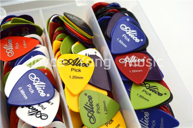 Lote de 50 Uds. De púas para guitarra eléctrica acústica (grosor surtido y colores), al por mayor
