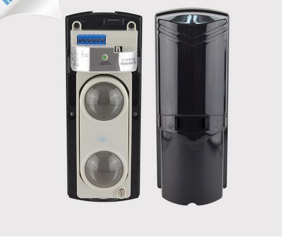 Perimeter Security Dual Beam 150m Range Sensor Outdoor IR Detector multi frequency LED alignment