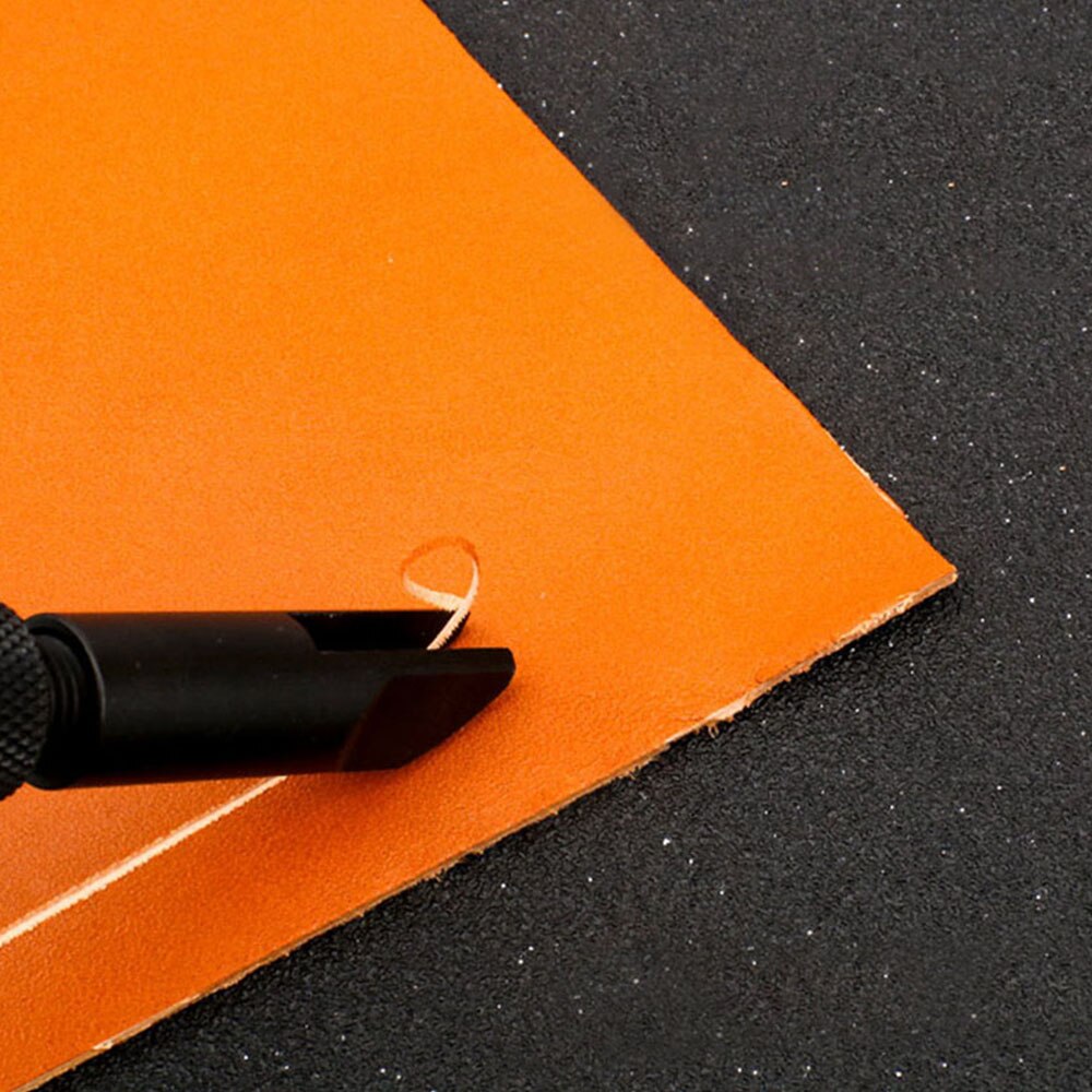 Mango de madera duradero Tipo V, dispositivo de acanalado con mango ajustable, herramientas para manualidades de cuero y costura