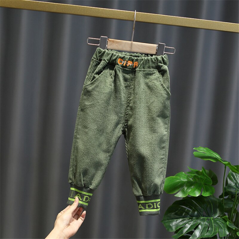 Toddler Infant Boys corduroy Pants Trousers Kids Baby Boy Casual Bottoms Spring Autumn Child Loose Pants: CL85G / 2T
