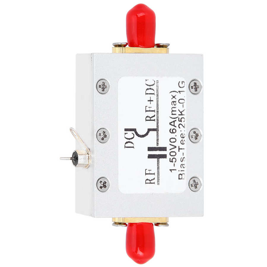 RF Broadband Module DC Blocker Module Coaxial Feed Low Insertion Loss 25K 100MHz HF AM RF Biaser