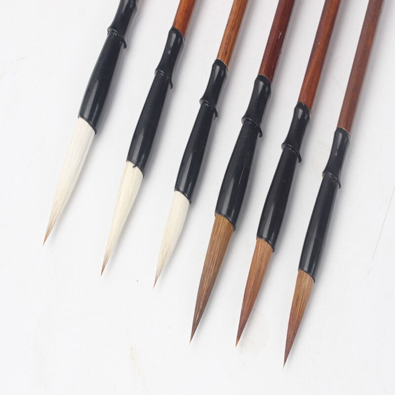 1PC Traditional Chinese Calligraphy Writing Brushes Pen Bamboo Writing Watercolor for Practice Chinese Painting Supplies
