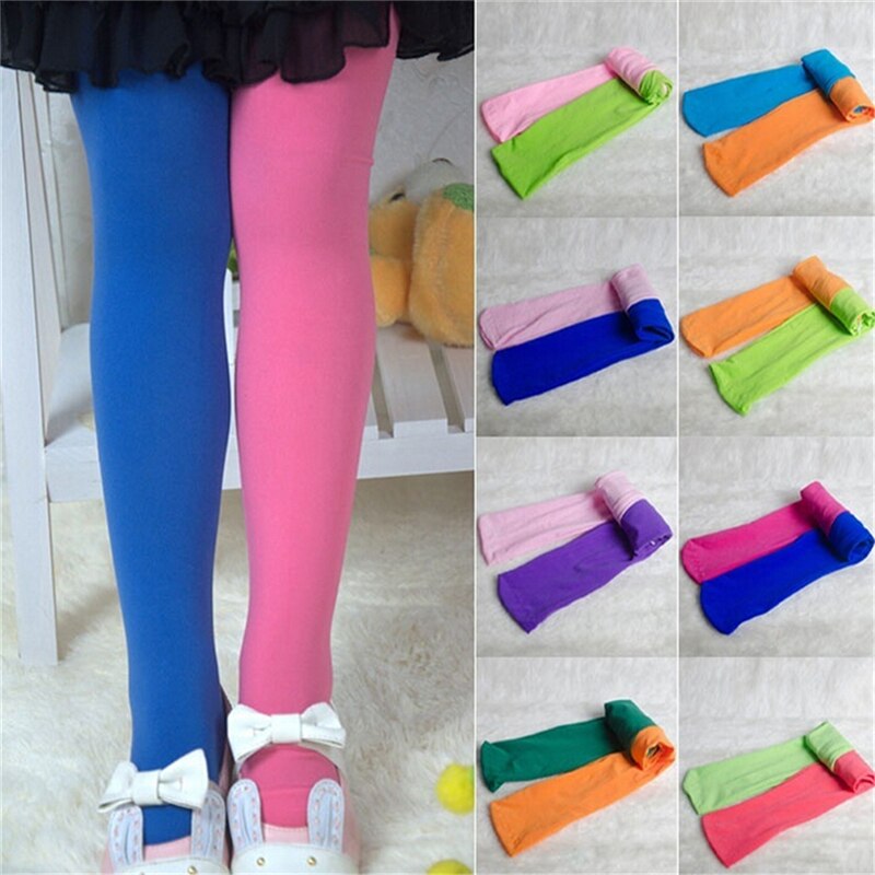 1pc godteri farge fløyel strømpebukse jenter n høst/vår tights strømpebukse beste