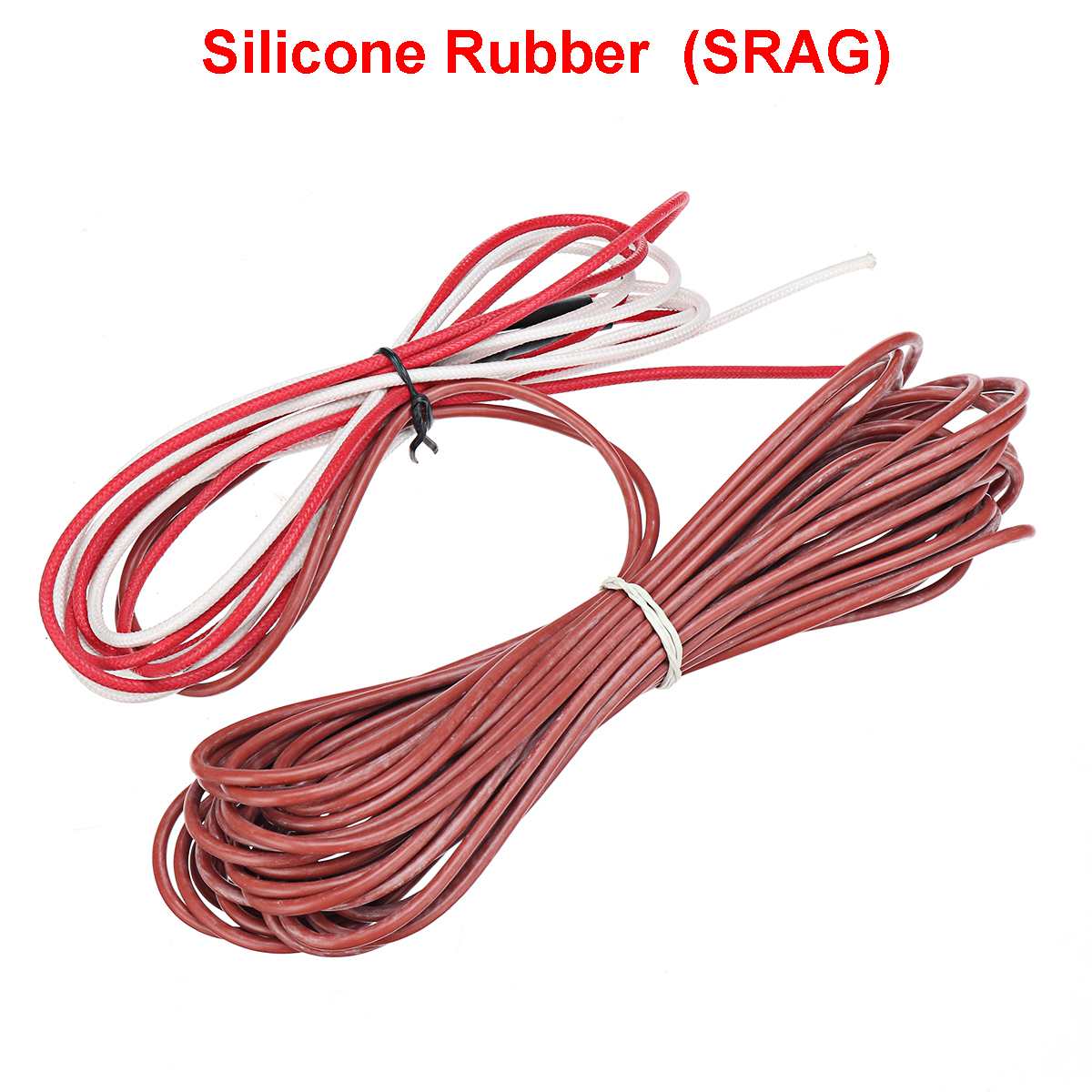 low cost multipurpose 12K 33ohm carbon fiber heating cable floor heating wire 10m infrared heating cable HRAG/PTFE/SRAG: SRAG 12K