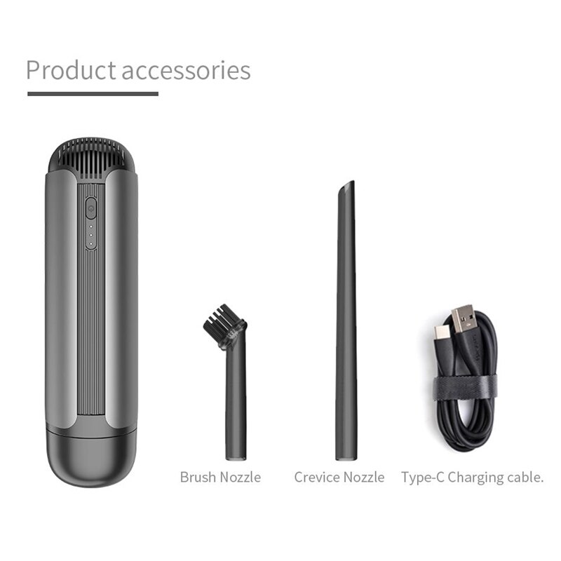 Mini Car Vacuum Cleaner Portable Wireless Handheld Auto Vacuum Cleaner for Car Interior Home Computer Cleaning