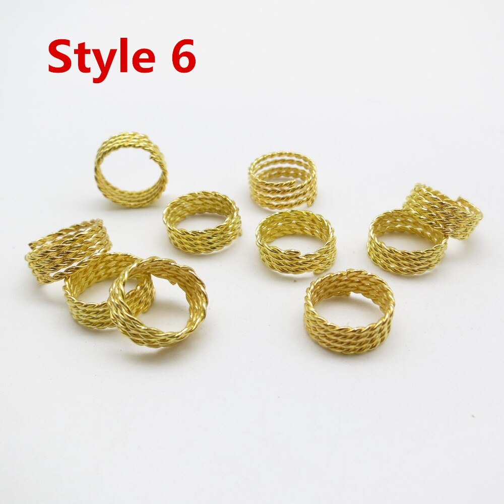 Mèches spirales dorées/argentées 5 pièces/10 pièces | Tresses tubulaires de perles, dreadlock, clips pour hommes femmes, accessoires breloques