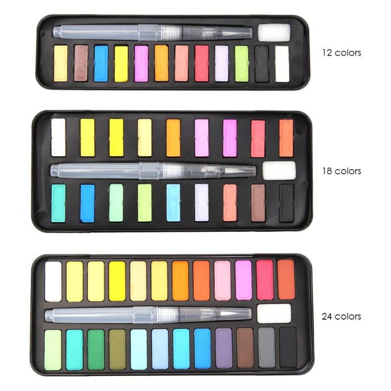 Artist 12 Pz Set Di Pennelli Per Capelli Con Manico In Legno Di Nylon Blu 1 -10 - Foto 10