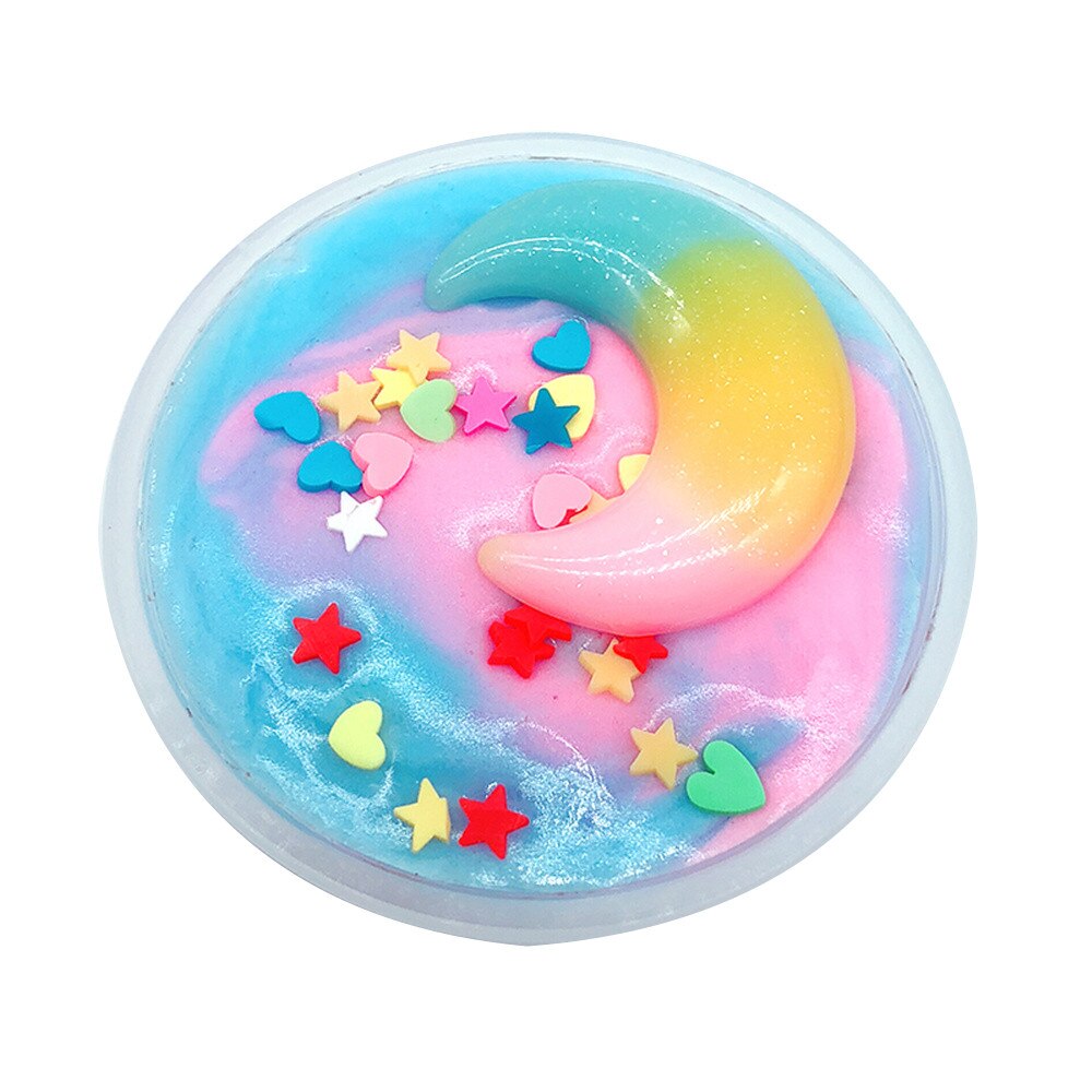 SchöNe Farbe Schleim Lizun Gummi Spielzeug Polymer Ton Luft Trocken Plastilin Schleim Liefert knetmasse Licht modellierung Tonne Charme #1