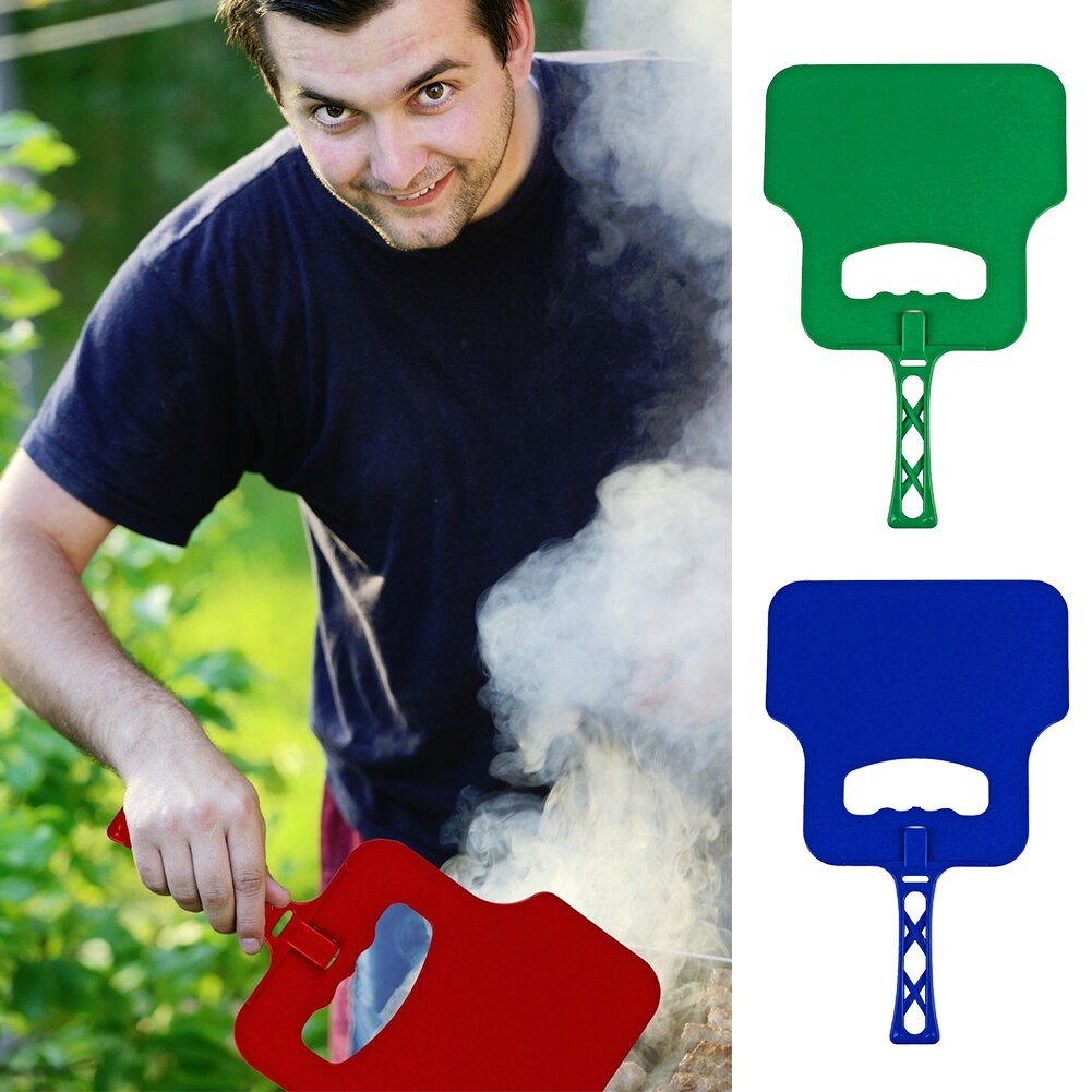 5pc utomhus manuell matlagning vev fläkt fläkt handgrill grill förbränningsstöd