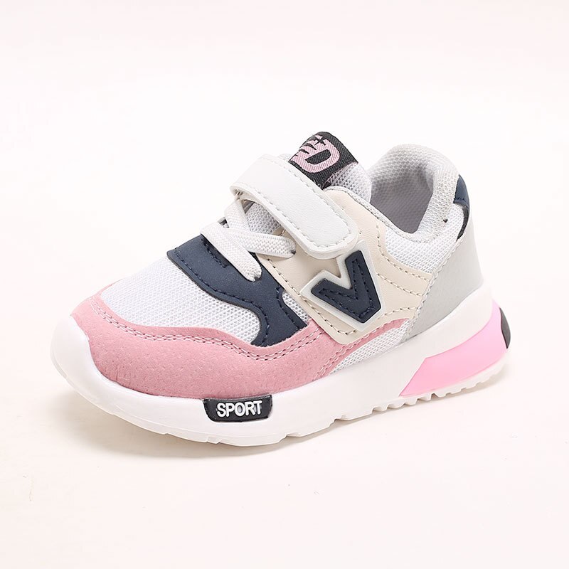 Spring Autumn Kids Shoes Baby Boys Girls Children&#39;s Casual Sneakers Breathable Soft Anti-Slip Running Sports Shoes Size 21-30: pink / 21