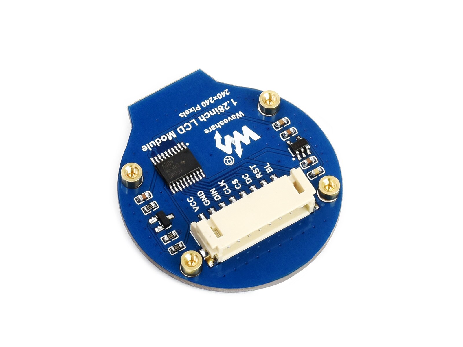 Waveshare 1.28inch Round LCD Display Module,65K RGB Colors,240*240 Resolution,SPI Interface,Support Raspberry Pi/Jetson Nano etc