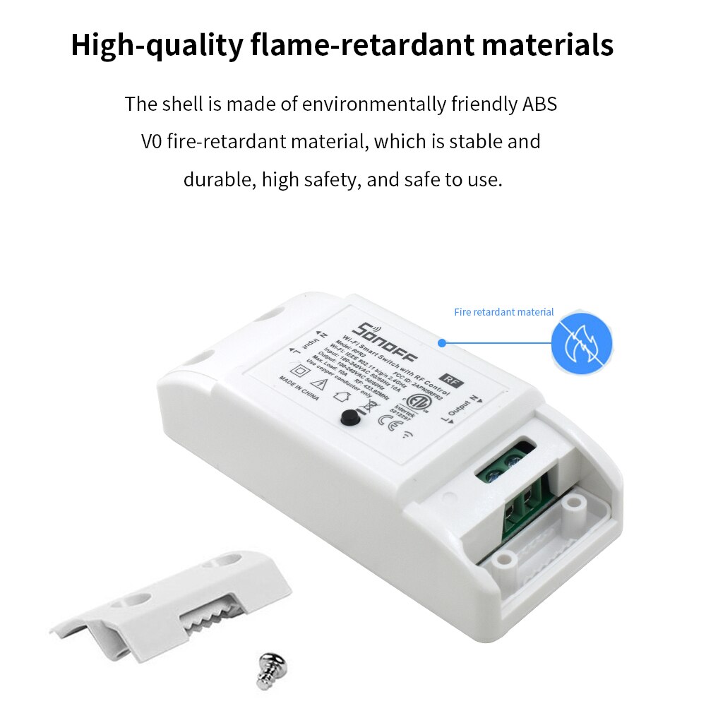 Itead Sonoff Basic/RF 433Mhz Remote Controller WiFi Switch Smart Switch DIY Wireless Switch Timer Smart Home Automation Modules