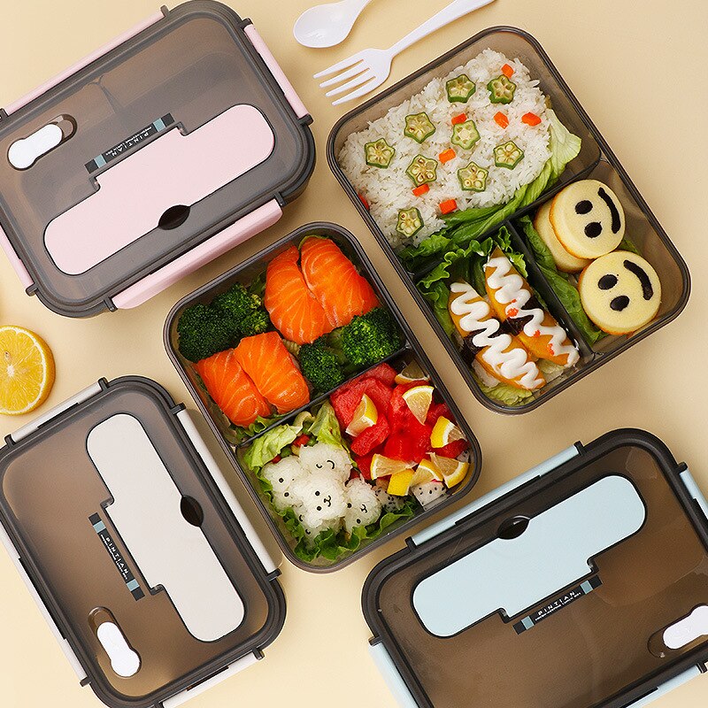 Mittagessen Kasten Küche Arbeit Schüler Ich bin Freien Aktivitäzehn Reise Mikrowelle Heizung Lebensmittel Container Kunststoff Bento Kasten Lagerung Snacks Boxen