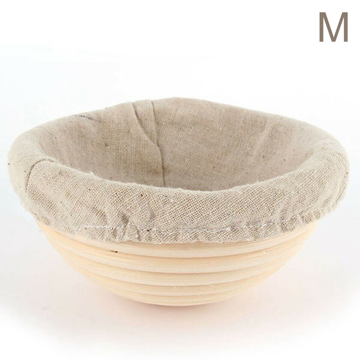 Round Banneton Dough Rising Rattan Bread Proofing Baskets for Home Baking JAN88: M