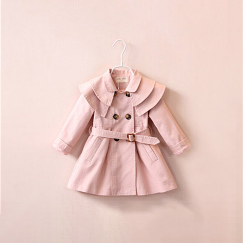 Kids Windjack Trenchcoat Kinderen Wind Jas Meisje Peuter Jas Geul Voor Kinderen Herfst Winter 3-8Y Formele Kind Jas: XLMqmy061005-pink / 3T