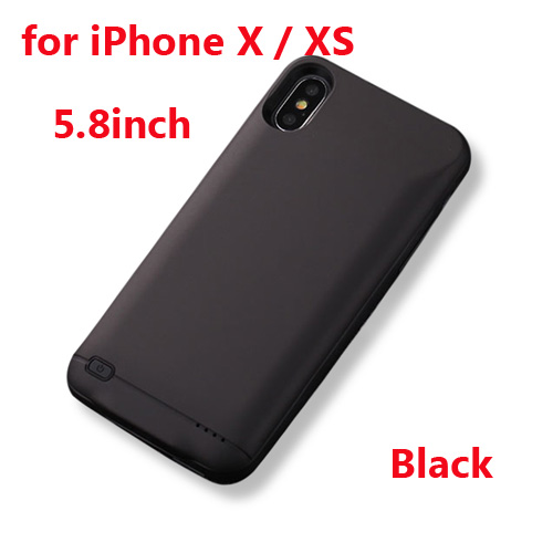 10000mAh Battery Charger Case For iphone 6 6s 7 8 Plus Power Bank Charging Case For iphone X XS Max XR 6 s Battery Case: X XS Black