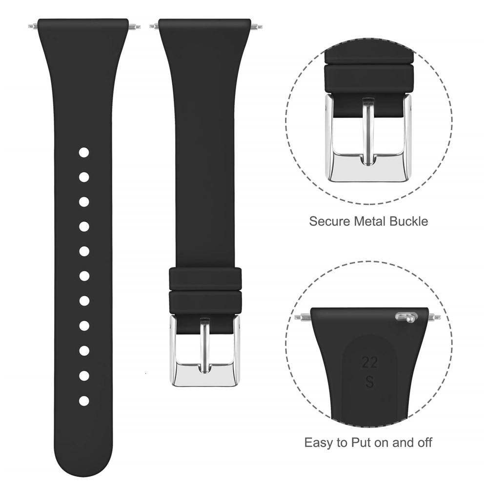 Replacement Band For Fitbit Versa 2 Band Silicone Slim Thin Narrow Replacement Watch Starp For Fitbit Versa/Versa 2 Women Men