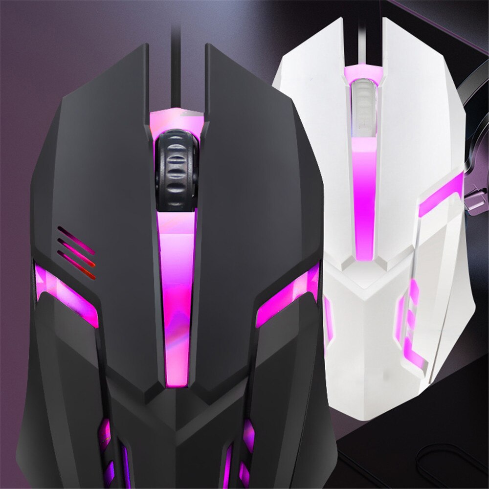 Kebidu S1 Gaming Muis 7 Kleuren Led Backlight Ergonomie Bekabelde Usb Gamer Muis Flank Kabel Optische Muizen Gaming Mouse