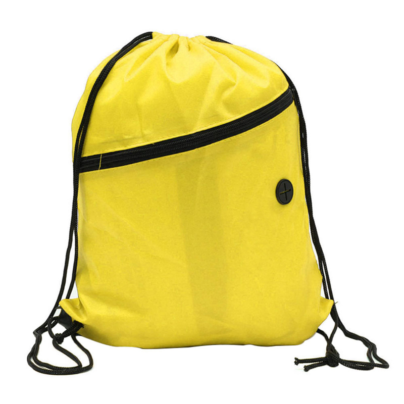 Mini Waterdichte Nylon Schoen Zakken Opslag Gym Tassen Koord Stof Rugzakken Opslag Pouch Outdoor Travel Duffle Sporttassen 30: Licht Geel