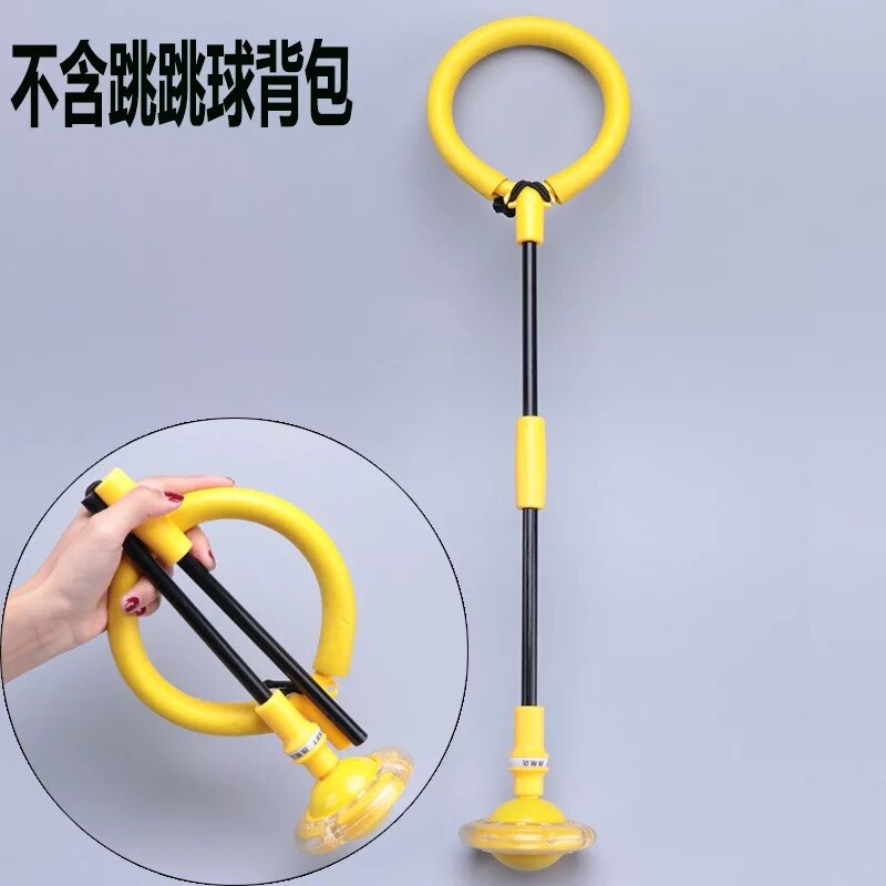 LED-Blitz Rad Überspringen Seil Einzel Fuß Springen Ball freundlicher Erwachsene ÜSpund Spielzeug Fitness glühend Sport Springseil: Gelb(foldable)