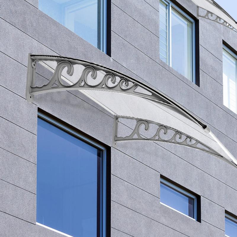 Tür Markise Regen Baldachin Aluminium Fenster Rahmen Vorne Tür Markise DIY Tür Markise Anti UV Sonne Schutz Markisen HWC
