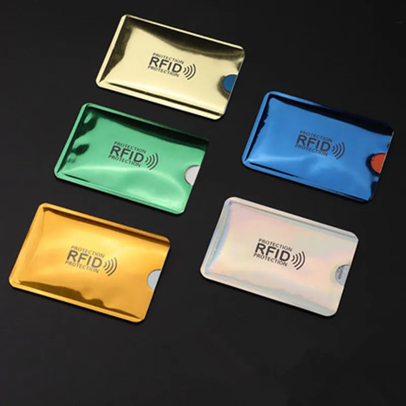 10 stücke Anti Rfid Kreditkarte Halfter Blockierung Leser sperren Blocker Bank Karten Schutz Abschirmung Tasche Bunte Anti-diebstahl karte fallen
