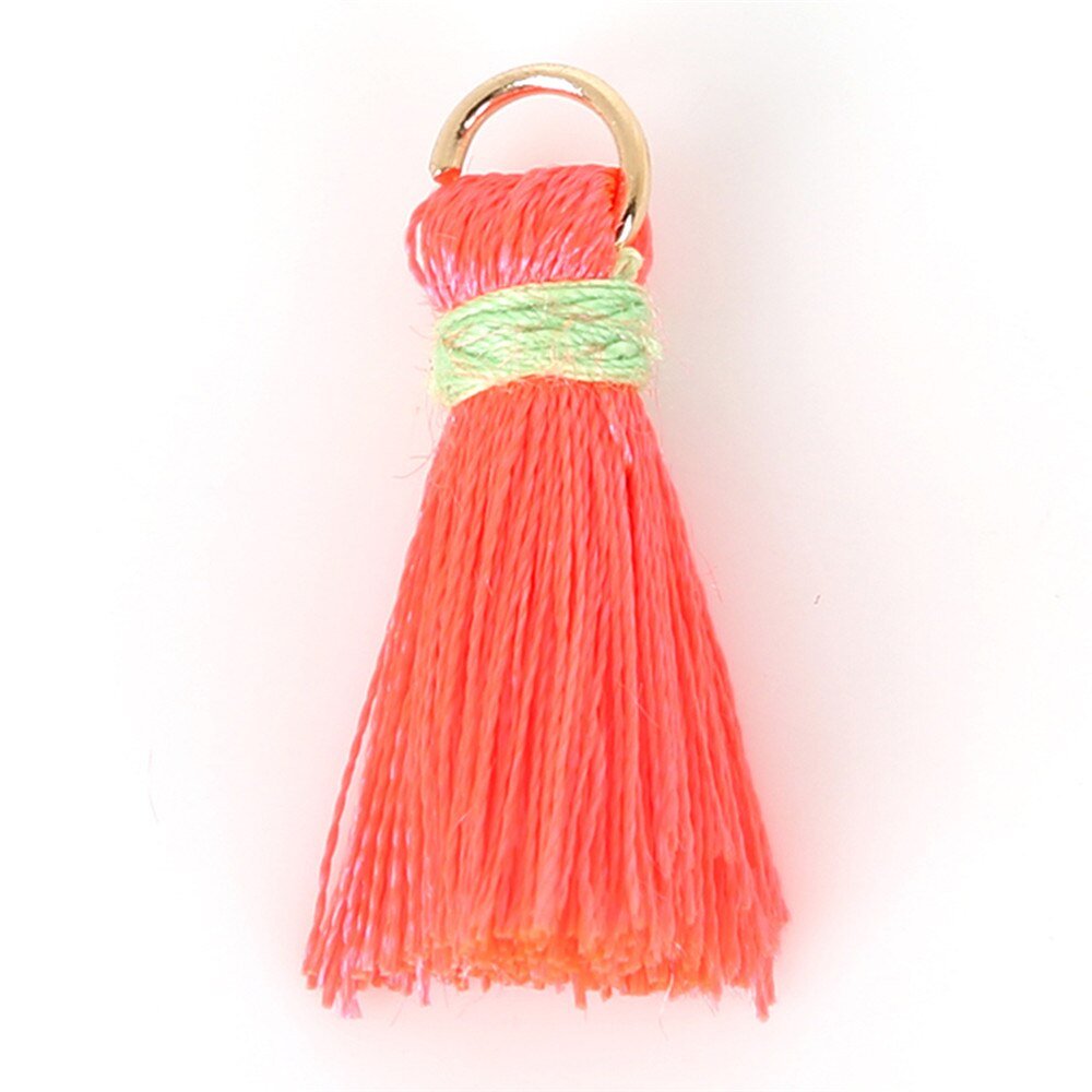 20 x 5mm 20 st liten mini tofs för gör-det-själv smycken att göra berlocker halsband armband bröllopskläder dekoration örhänge handgjorda hantverk: Fluorescerande rosa