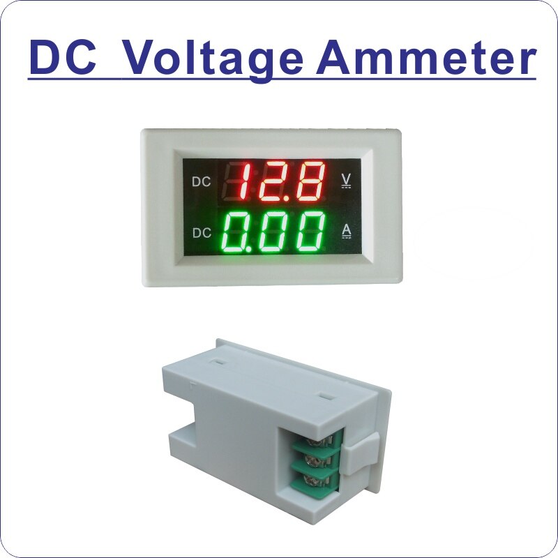 DC 200A Include Shunt Isolated Voltmeter Ammeter DC 100V 300V 600V Volt Amp Panel Meter Voltmetre Isolated Power Supply DC8-18V: White cover / DC600V