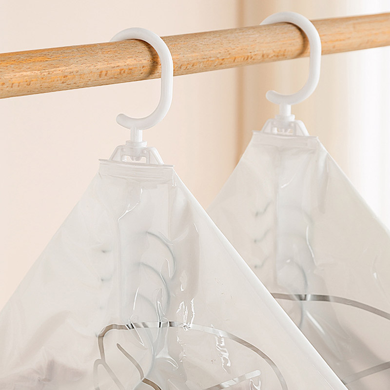 Compressed Bag Closet Hanging Organizer Vacuum Bag for Clothes Storage Bag with Hanger Space Saving Saving Seal Bags Wardrobe