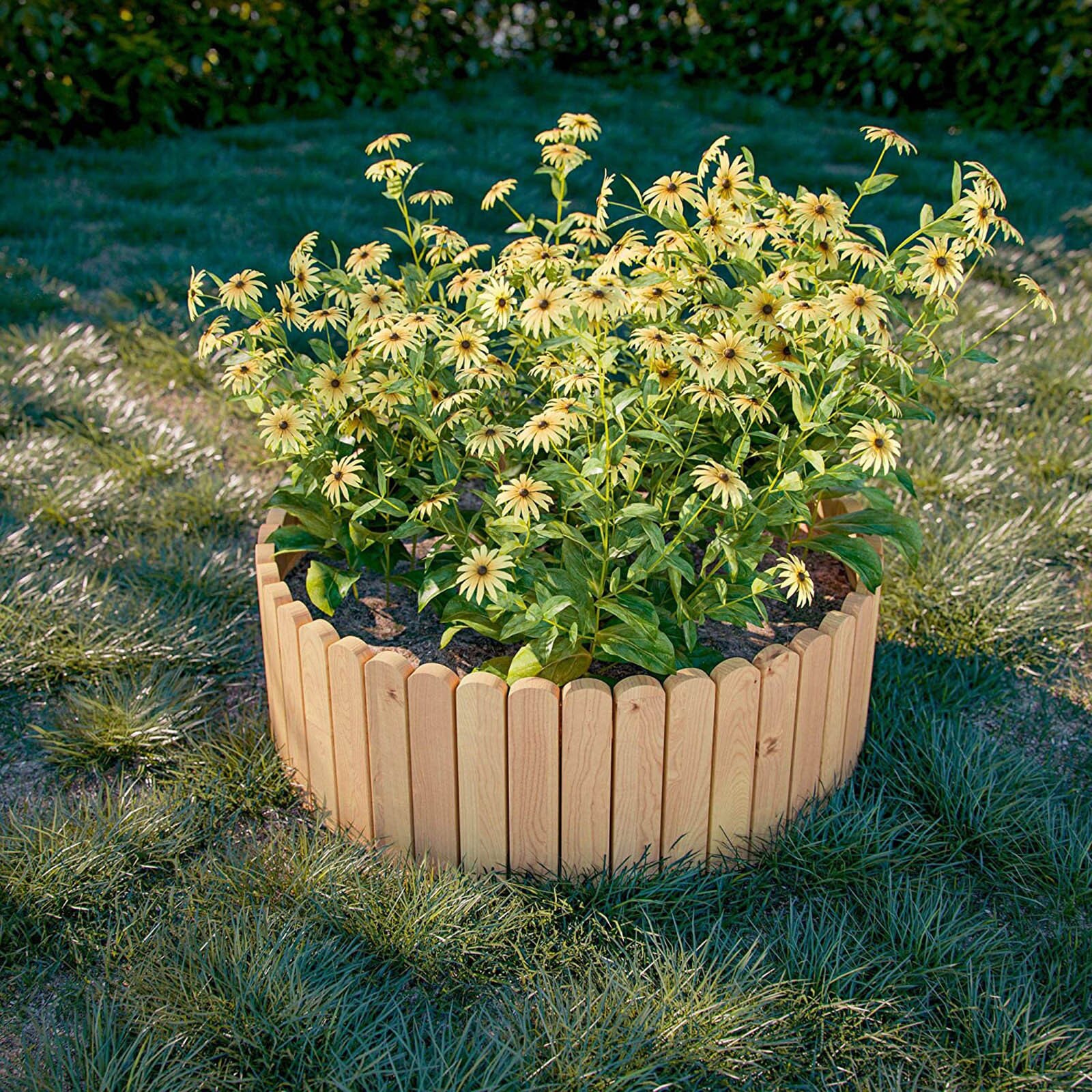 Log Roll Border As Easy Plug-in Fence Garden Supplies Log Roll Border Trellis &amp; Gates Gardening Home Decoration Accessories