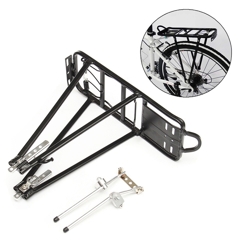 -cykelställ aluminiumlegering 50kg cykelskivbromsar bak bagagerum för cyklar mtb cykelhylla cykel cykelställ